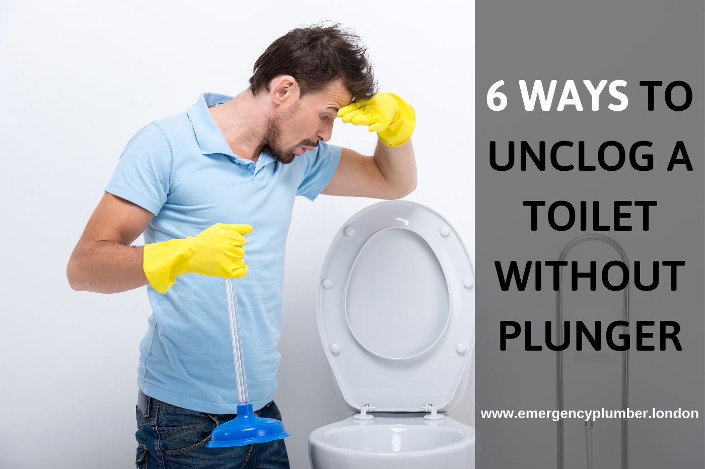 How to Unclog Toilet Without a Plunger - 6 Clogged Toilet Fixes